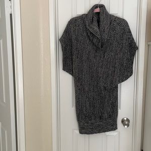 Gray sweater dress